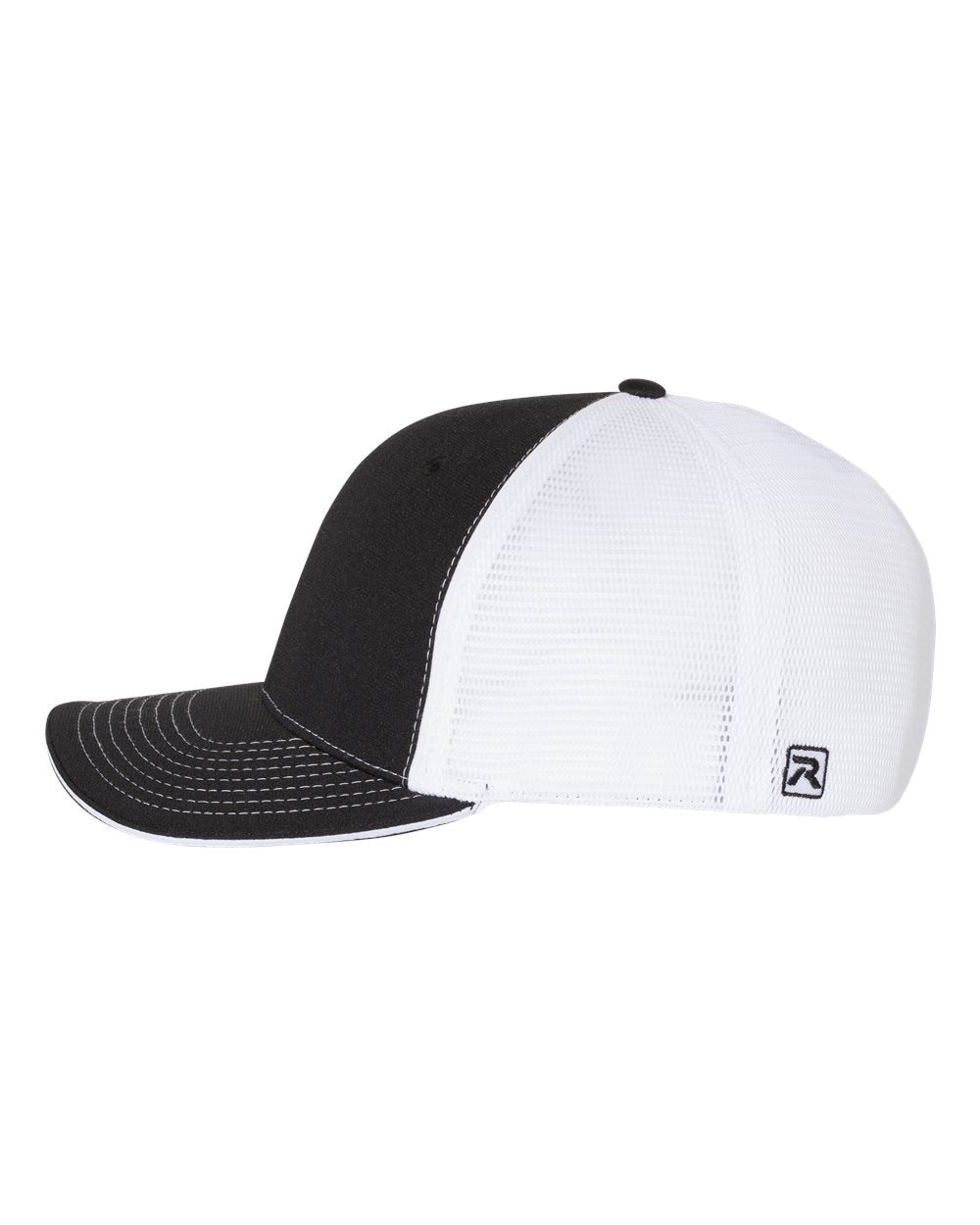 Baseball Hat Richardson Sports mesh R-Flex with Engraved Leatherette Patch Pressed