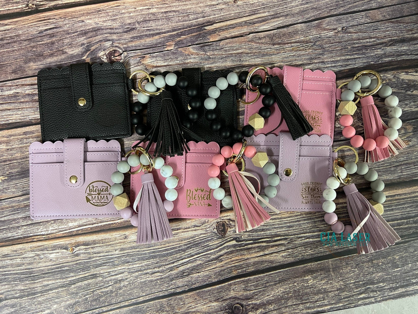 Keychain wristlet wallet, Minimalist Wallet