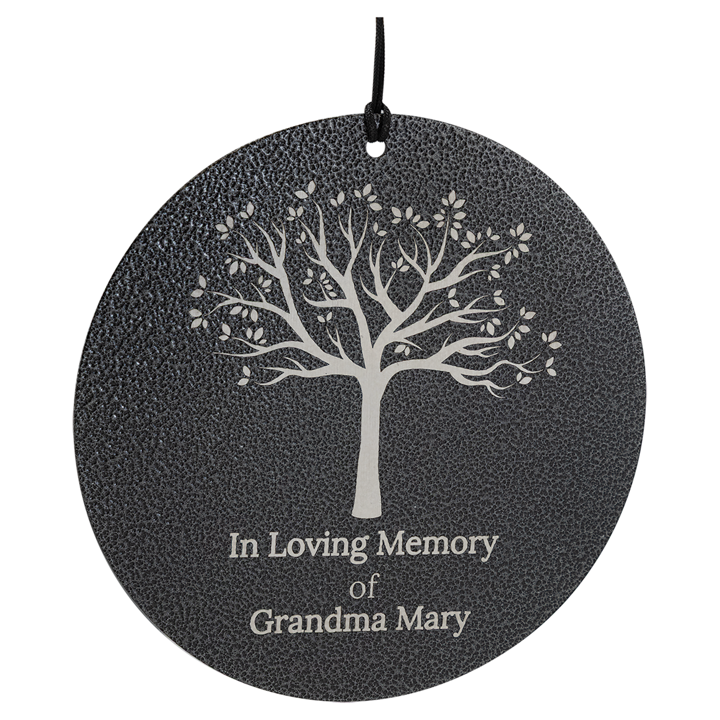Black Powder‑Coated Aluminum Wind Chimes — Custom Laser Engraved
