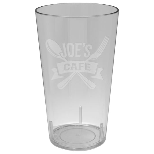 12oz Clear Laserable Plastic Cup, Reusable cup, Souvenir Cup, Fundraiser Cup, Company Logo Swag Cup