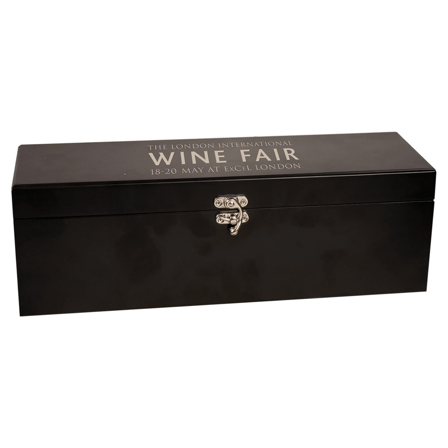 Matte Black Finish Single Bottle Wine Presentation Box