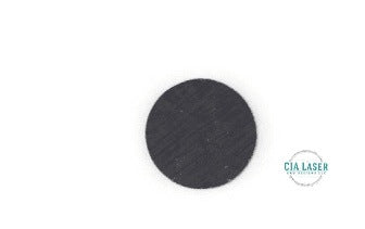 Monogram slate laser engraved coasters round