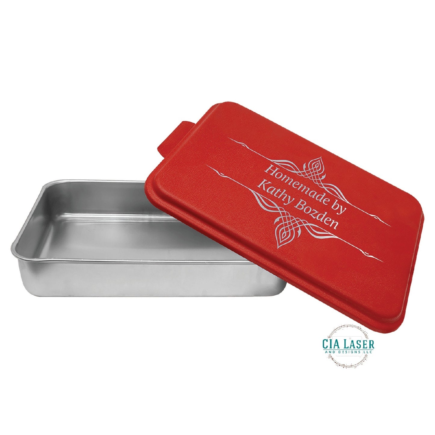 Personalized Wedding Aluminum Baking Pan with Lid Wedding Engraved Cake Pan Mr and Mrs Baking Pan