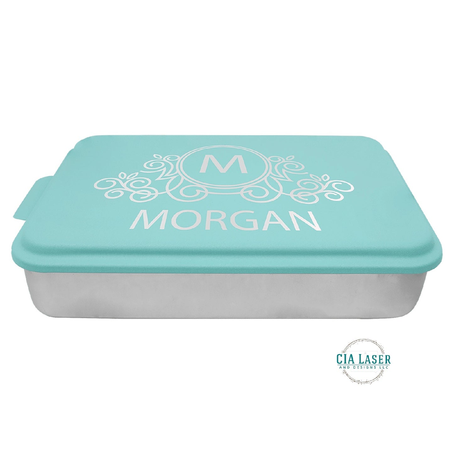 Personalized Wedding Aluminum Baking Pan with Lid Wedding Engraved Cake Pan Mr and Mrs Baking Pan