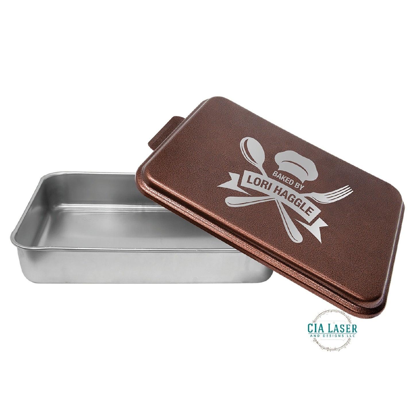 Personalized Wedding Aluminum Baking Pan with Lid Wedding Engraved Cake Pan Mr and Mrs Baking Pan