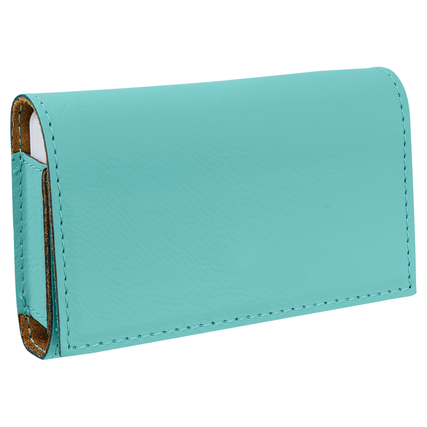 Compact Pill Box with Personalized Leatherette Case