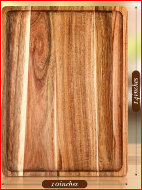 Custom Santa Claus Wood Tray - Laser Engraved Christmas Décor Gift