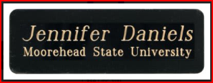 1" x 3" Personalization Plaque