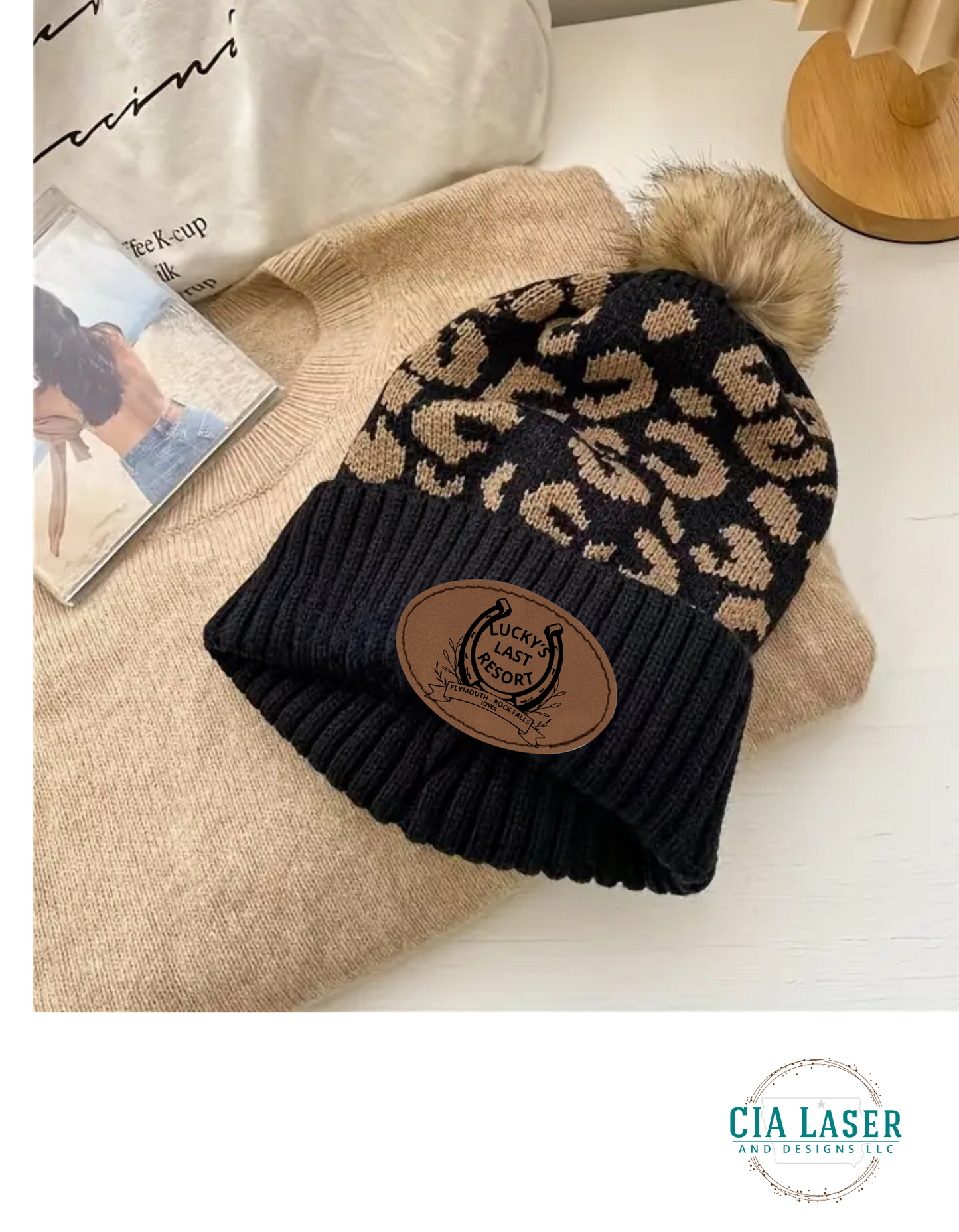 Fashionable Leopard-Print Stocking Hats/Lucky's Last Resort Edition
