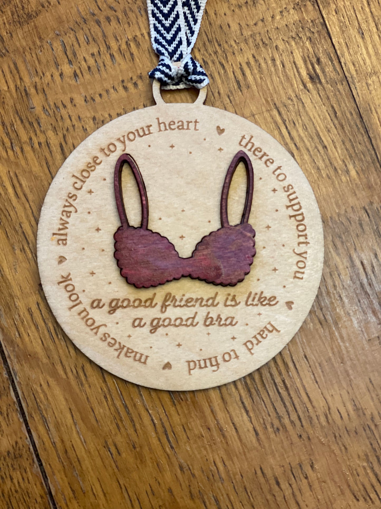 Funny Friend Ornament Personalized 3D Laser Cut Friend Christmas Ornament