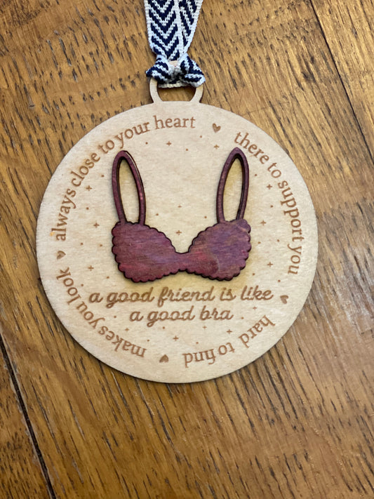 Funny Friend Ornament Personalized 3D Laser Cut Friend Christmas Ornament