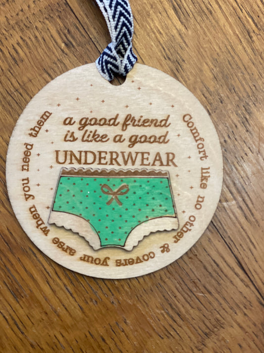 Funny Friend Ornament Personalized 3D Laser Cut Friend Christmas Ornament