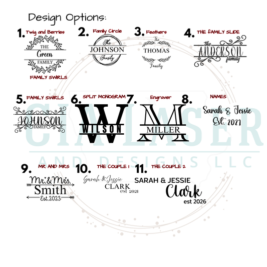 Premium Personalized Laser Engraved 