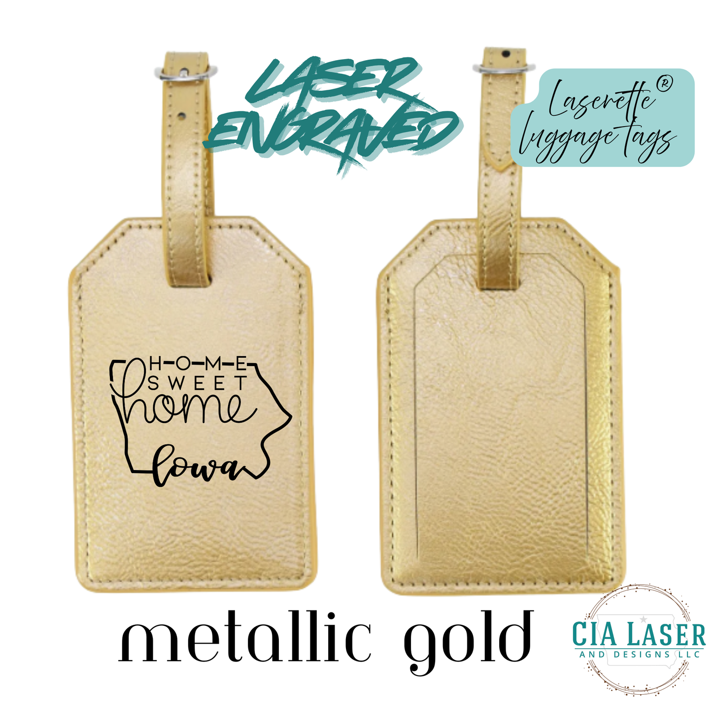 Laserette® Personalized Luggage Tag