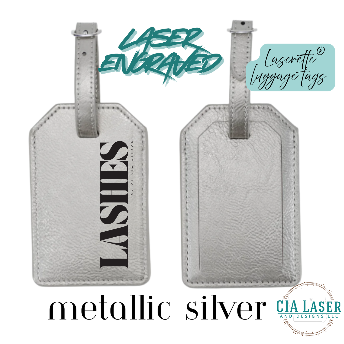 Laserette® Personalized Luggage Tag