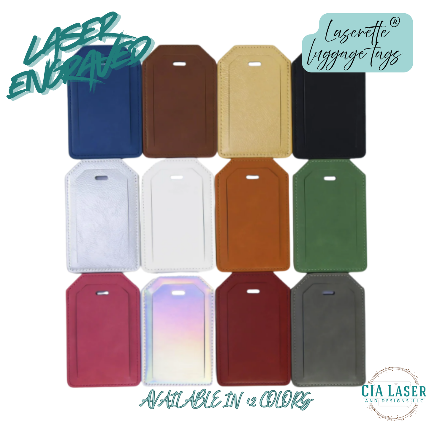 Laserette® Personalized Luggage Tag
