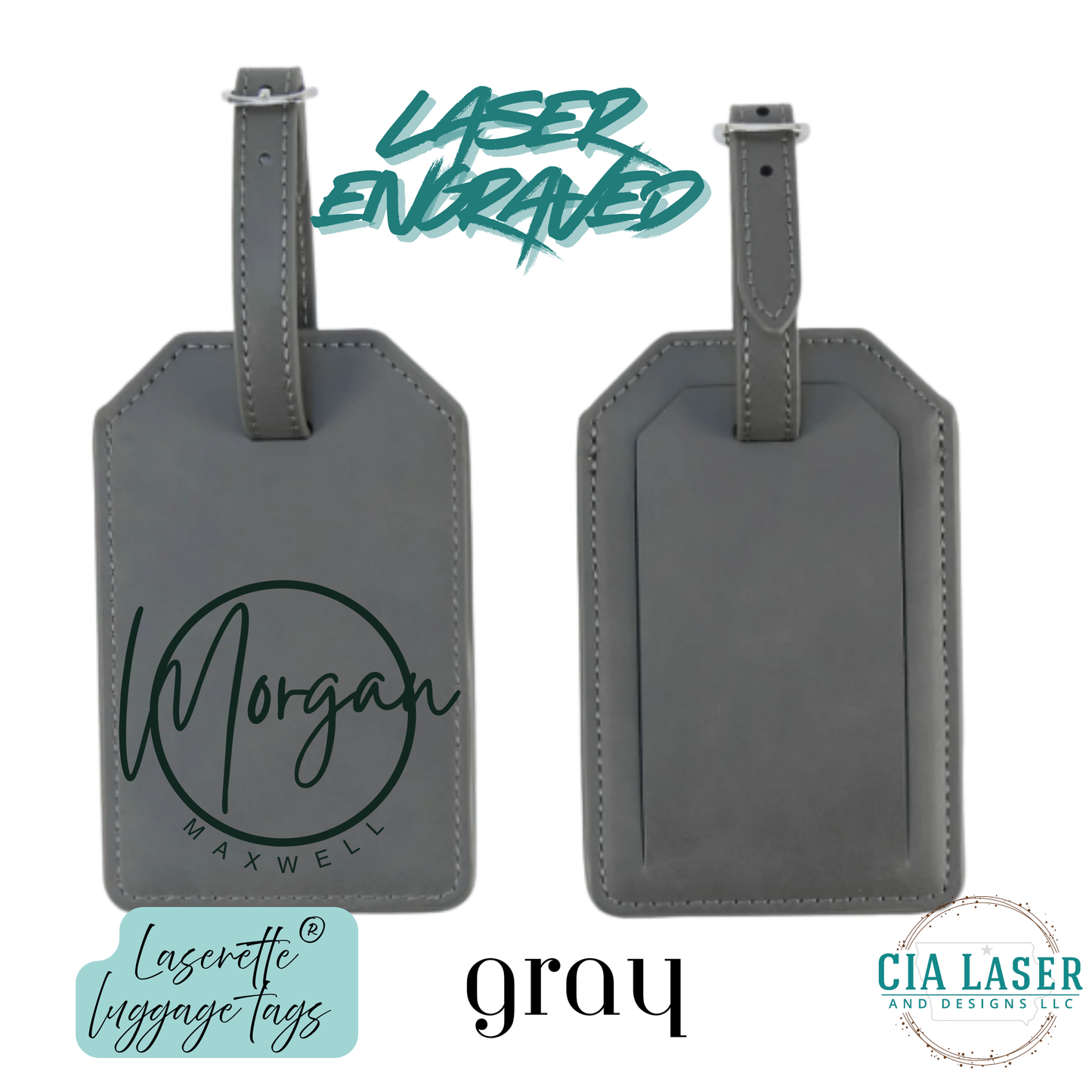Laserette® Personalized Luggage Tag