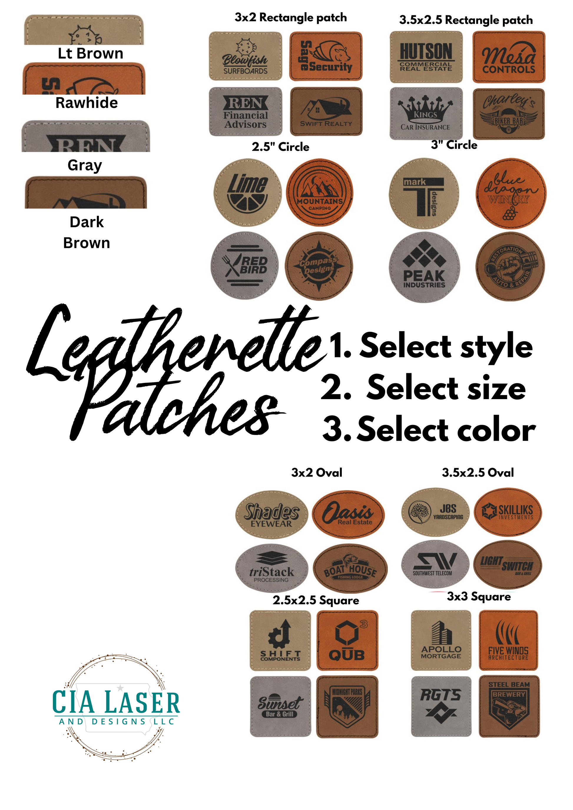 Leatherette Laser engraved Company logo Personalized hats