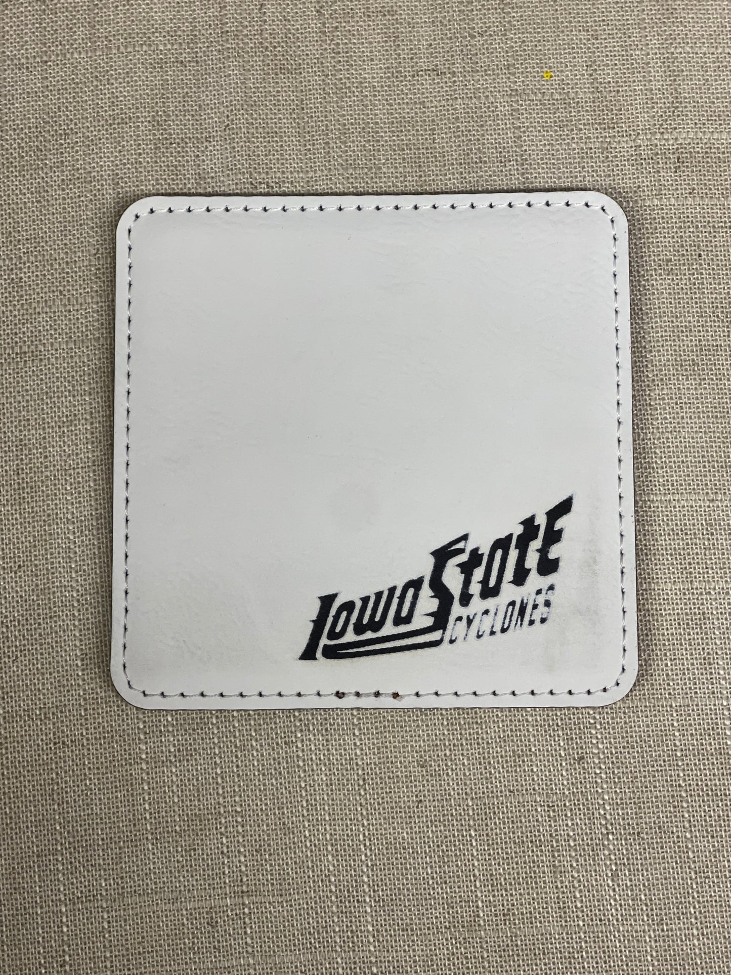 Leatherette coaster set laser engraved Sport Themed Six Count Coaster Set