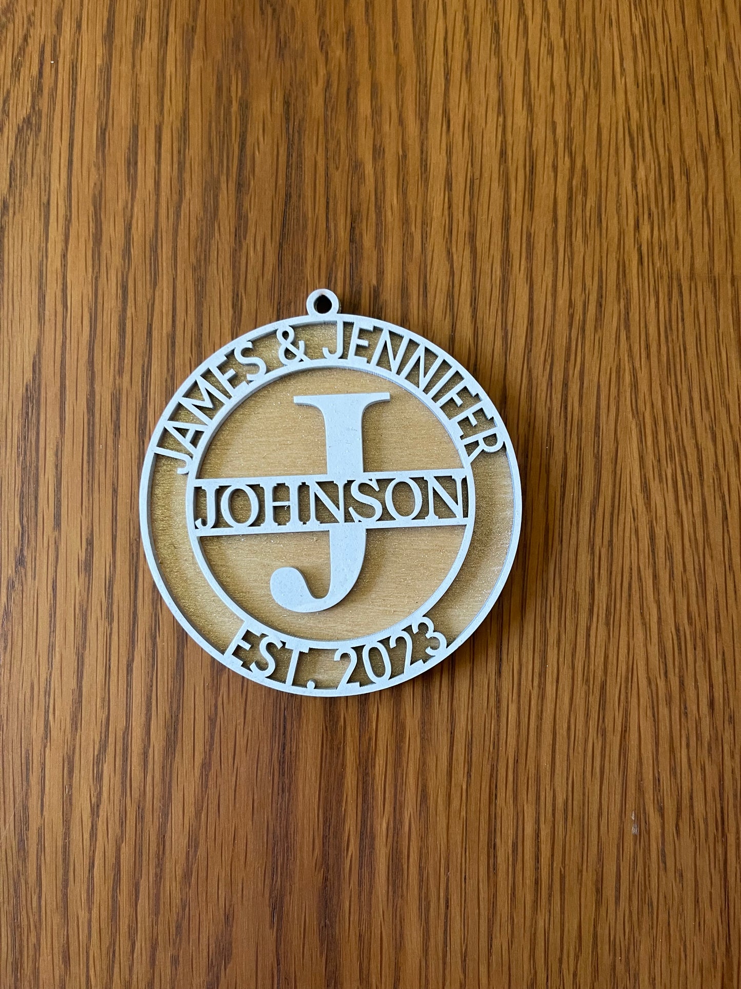 Personalized 3D Laser Cut & Monogram Christmas Ornaments – Customizable Baltic Birch Keepsakes