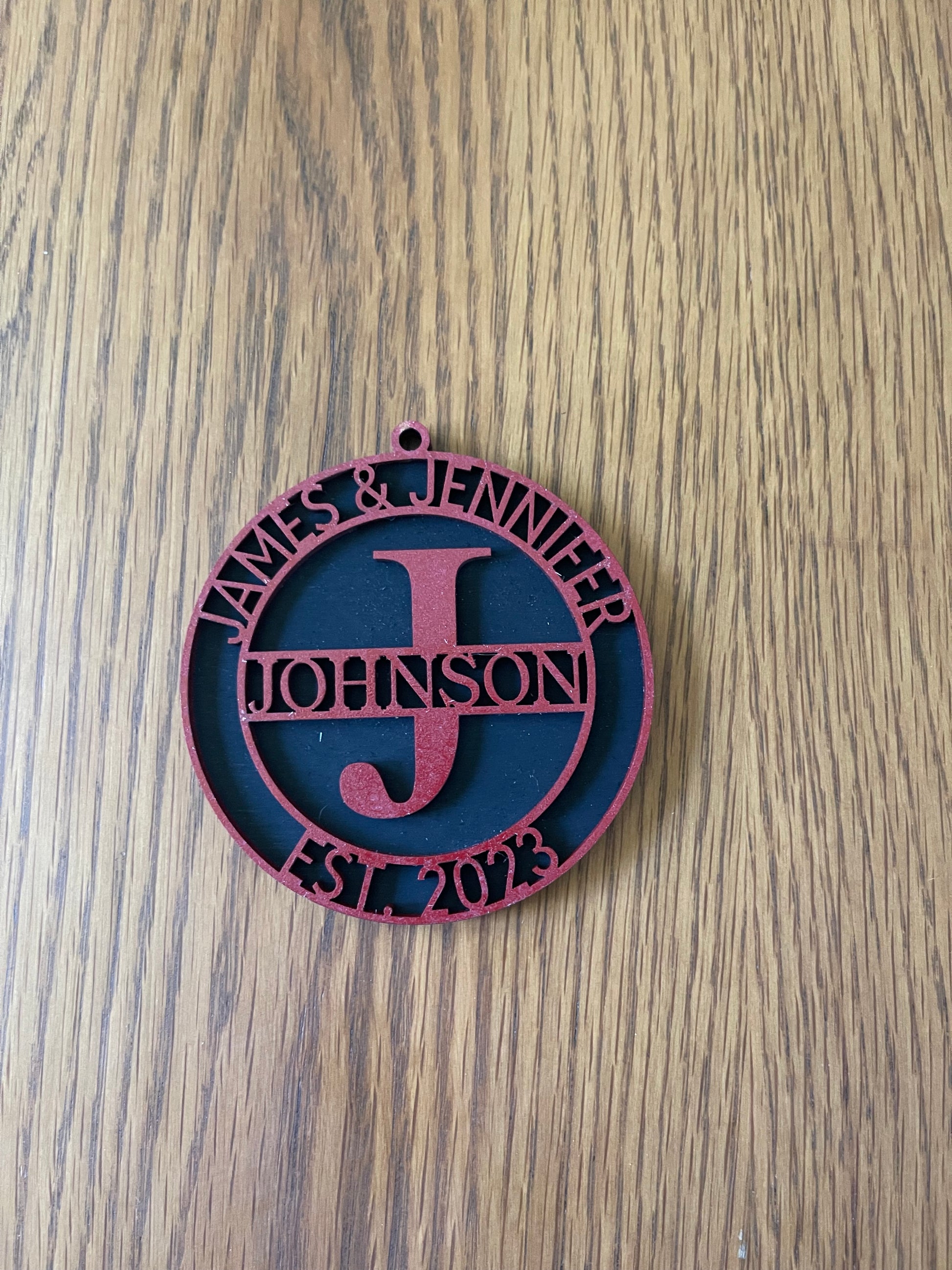 Personalized 3D Laser Cut & Monogram Christmas Ornaments – Customizable Baltic Birch Keepsakes