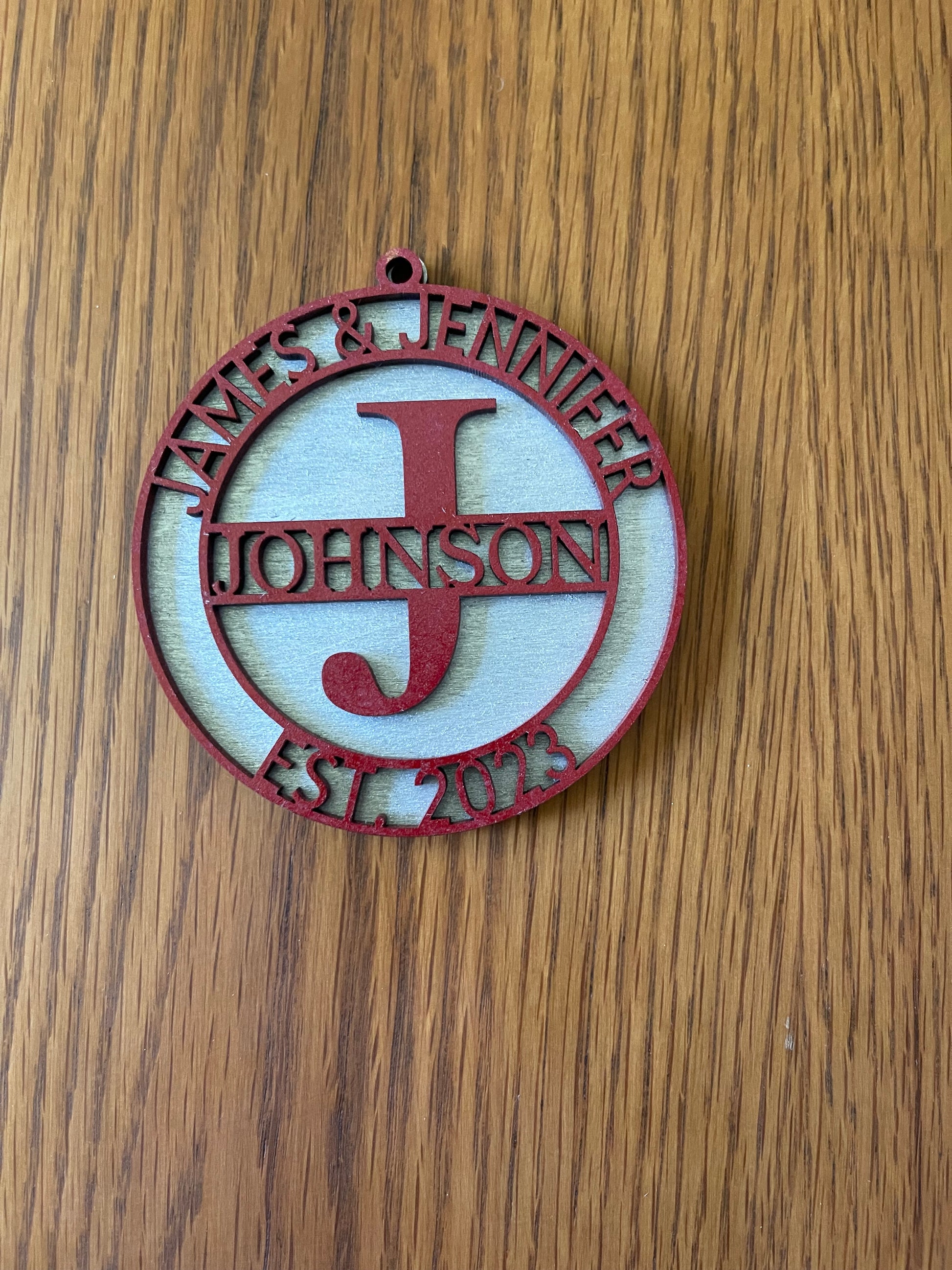 Personalized 3D Laser Cut & Monogram Christmas Ornaments – Customizable Baltic Birch Keepsakes