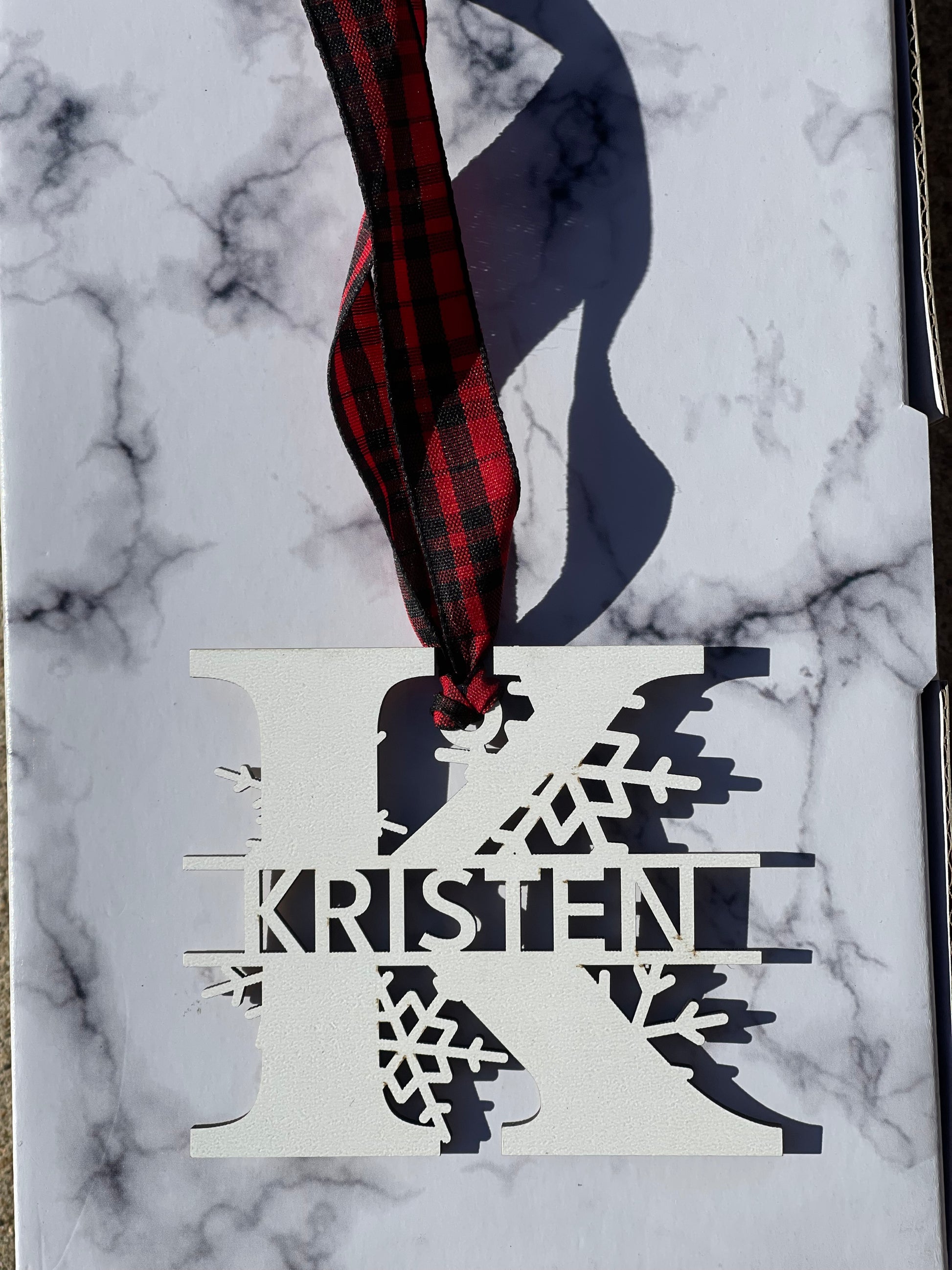 Personalized 3D Snowflake Laser Cut & Name Christmas Ornaments – Customizable Baltic Birch Keepsakes Copy