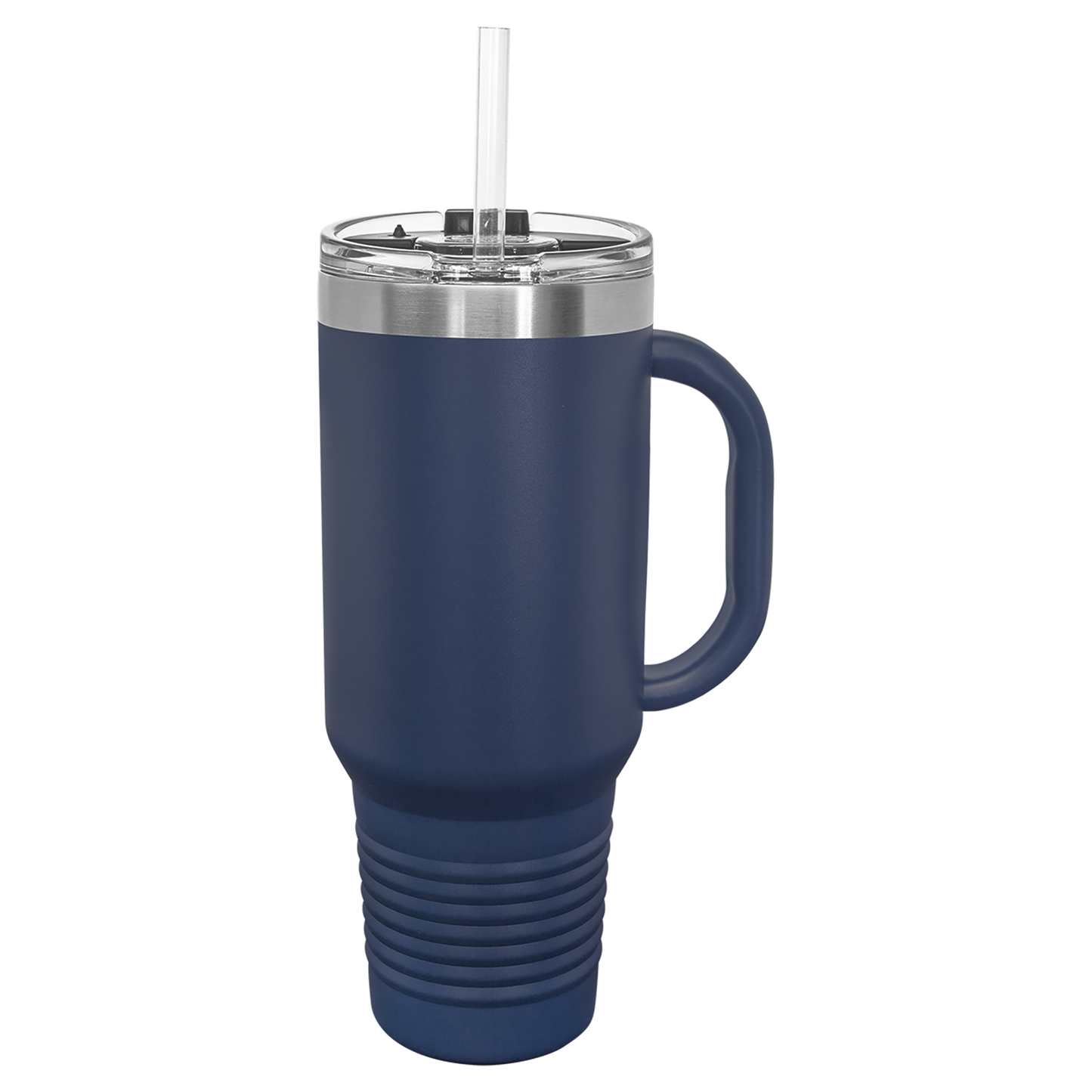 Personalized 40oz Tumbler with Handle & Straw, Laser Engraved Stainless Steel Tumbler, Custom Name Monogram initial Tumbler,