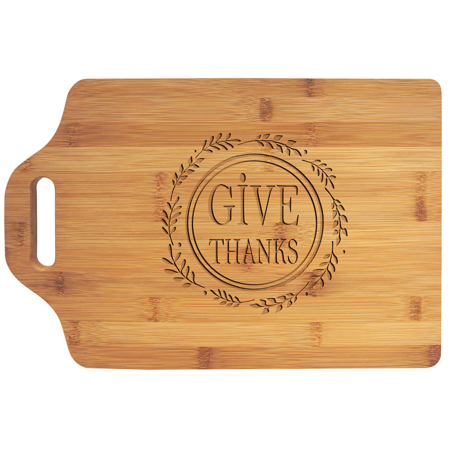 Personalized Bamboo Cutting Board with Handle Charcuterie Board Engraved Tray