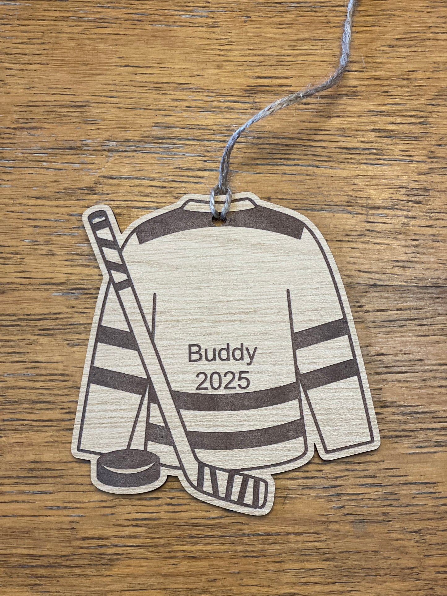 Personalized High School Sports Christmas Ornaments: Custom Wood Laser Cut Designs