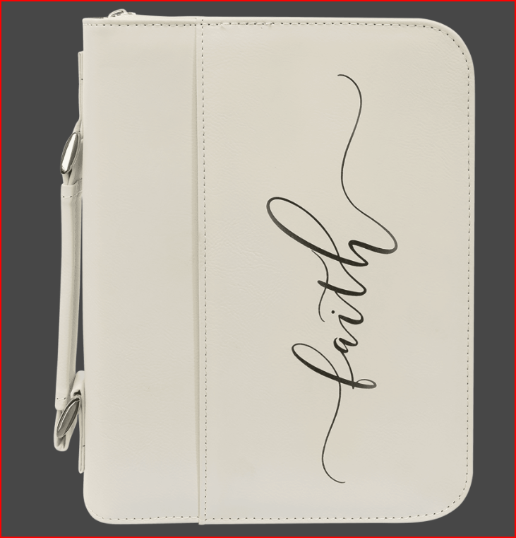 Personalized Leatherette Bible Cover – Medium & Large Sizes | Custom Engraved Gift