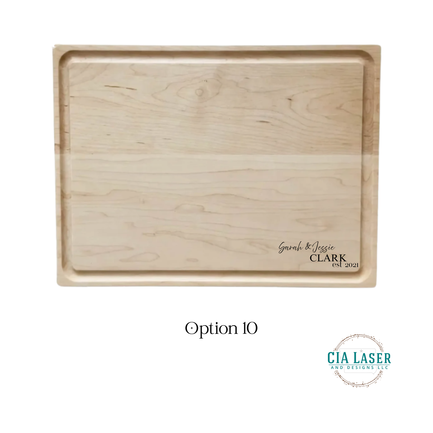 Premium Personalized Laser Engraved Maple Charcuterie board MADE IN THE USA