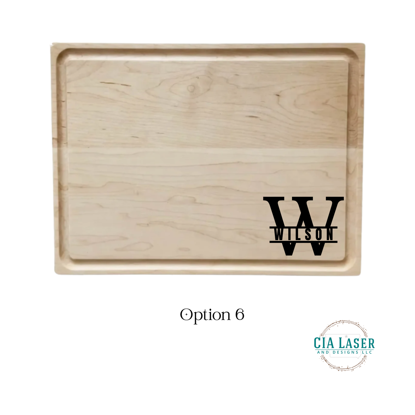 Premium Personalized Laser Engraved Maple Charcuterie board MADE IN THE USA