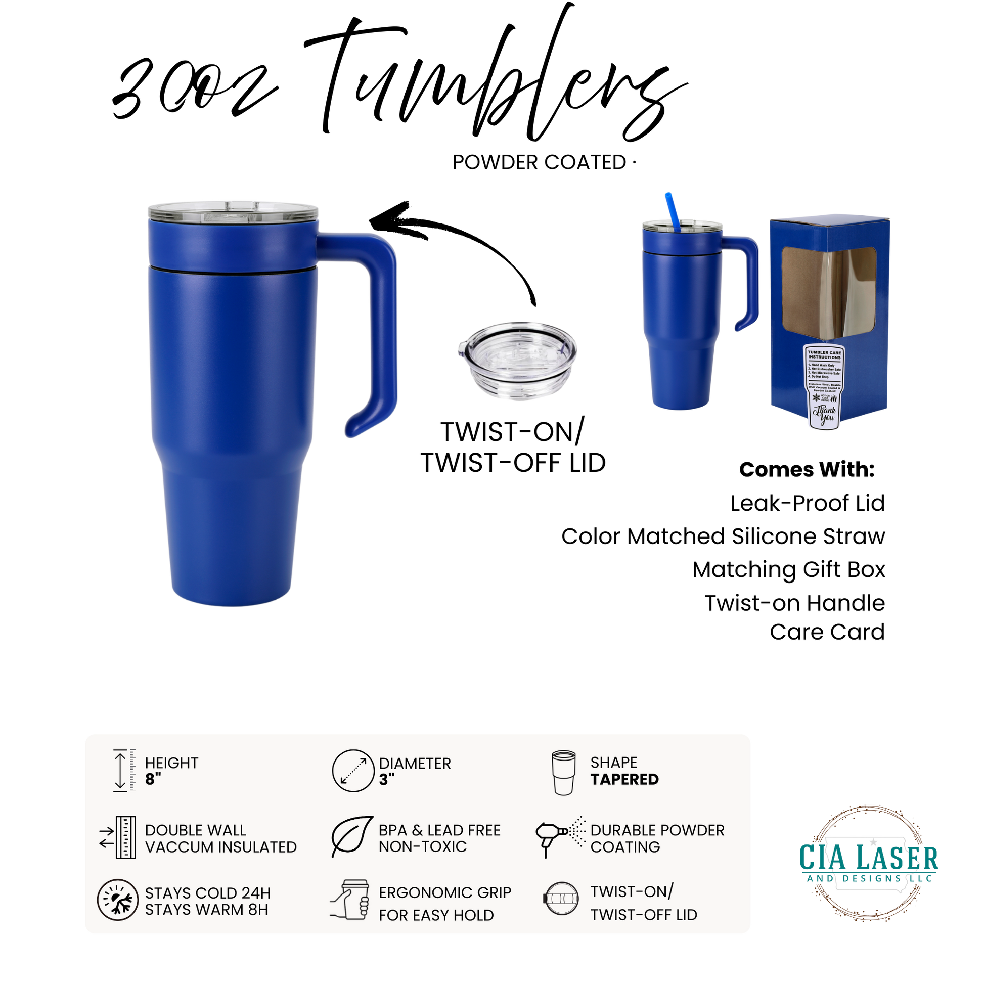 Ultimate Insulated Tumbler with spill proof lid Laser Engraved Personalized Gifts for her Gifts for him