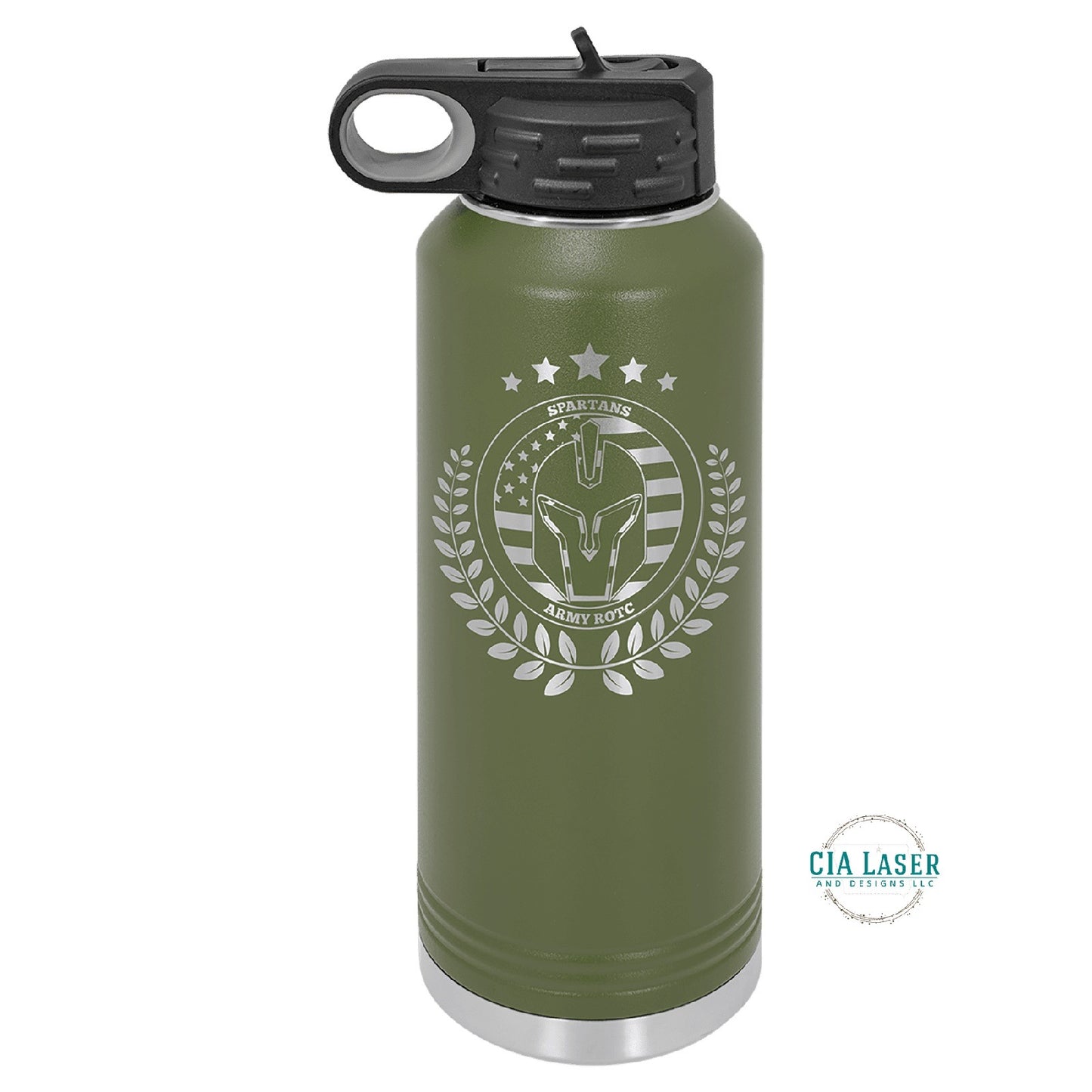 40oz Personalized Polar Camel Laser Engraved Water Bottle With Custom Image, Logo, and/or Text