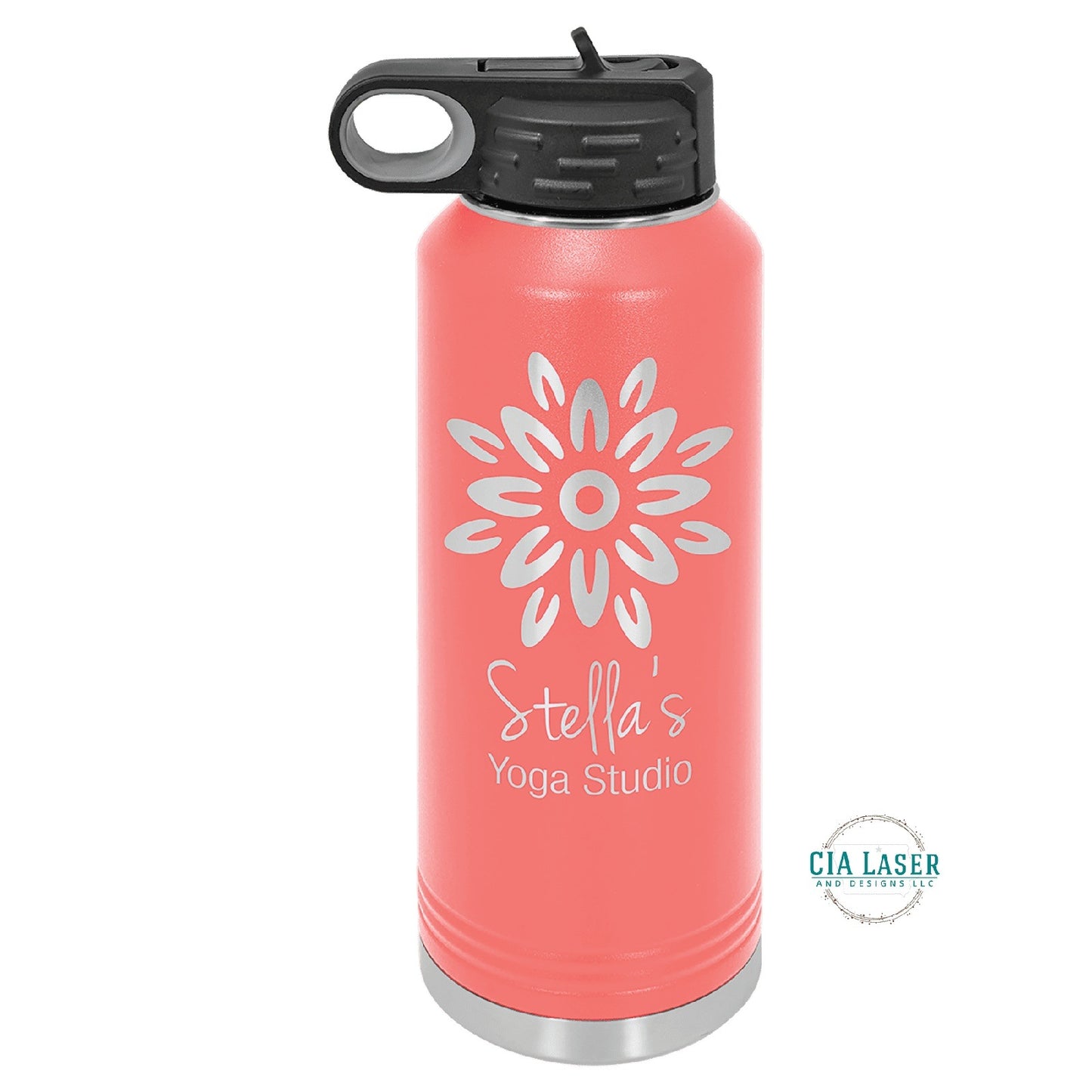 40oz Personalized Polar Camel Laser Engraved Water Bottle With Custom Image, Logo, and/or Text