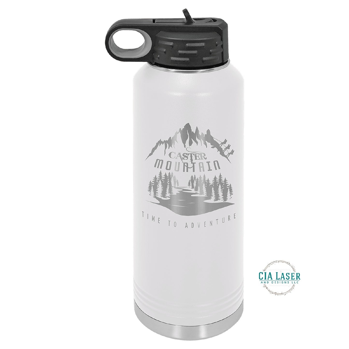40oz Personalized Polar Camel Laser Engraved Water Bottle With Custom Image, Logo, and/or Text