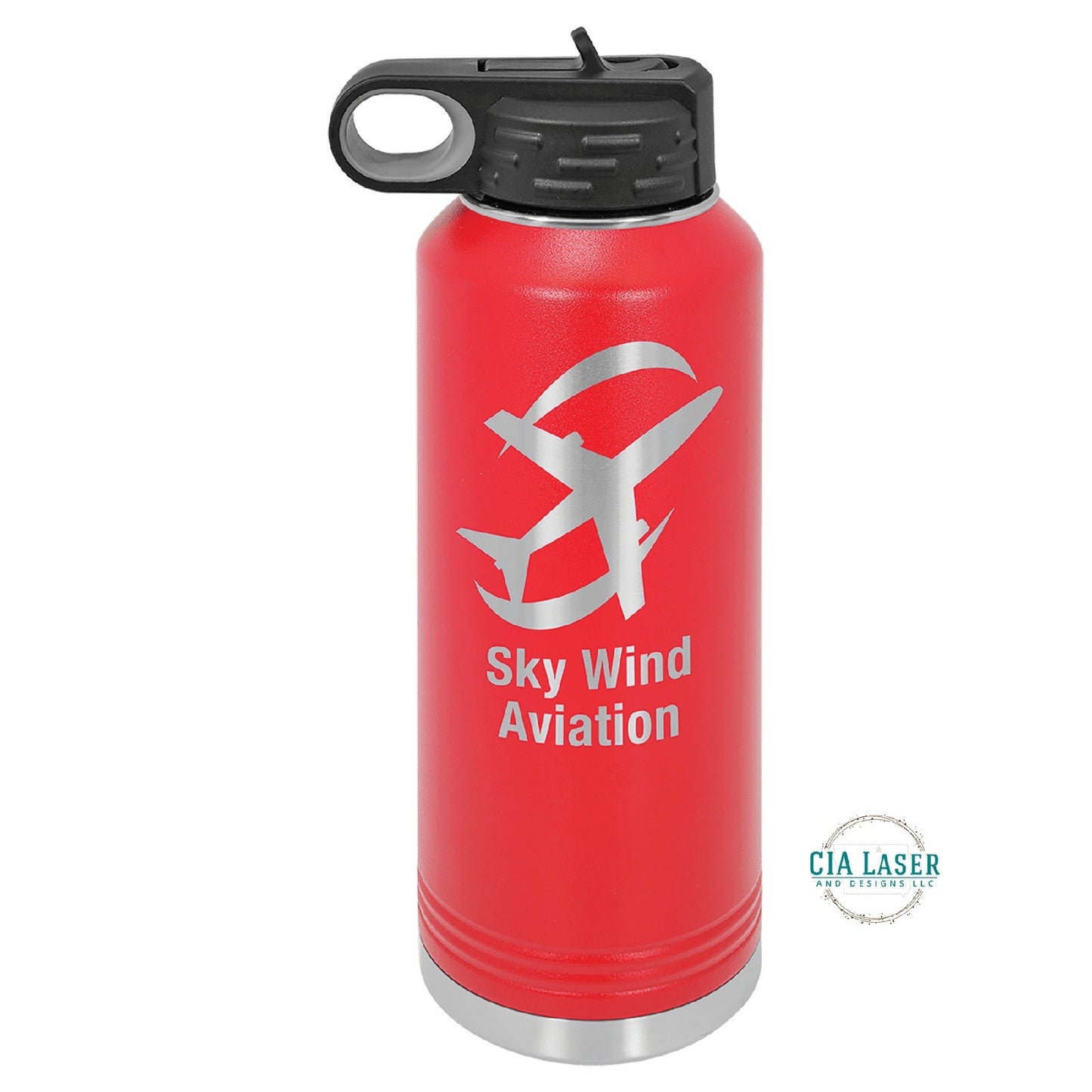 40oz Personalized Polar Camel Laser Engraved Water Bottle With Custom Image, Logo, and/or Text