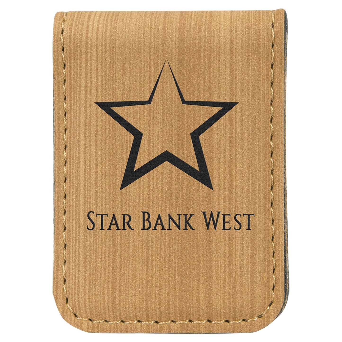 Custom Laserable Leatherette Money Clip