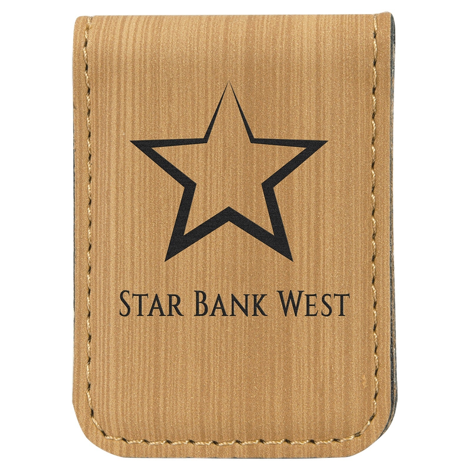 Custom Laserable Leatherette Money Clip