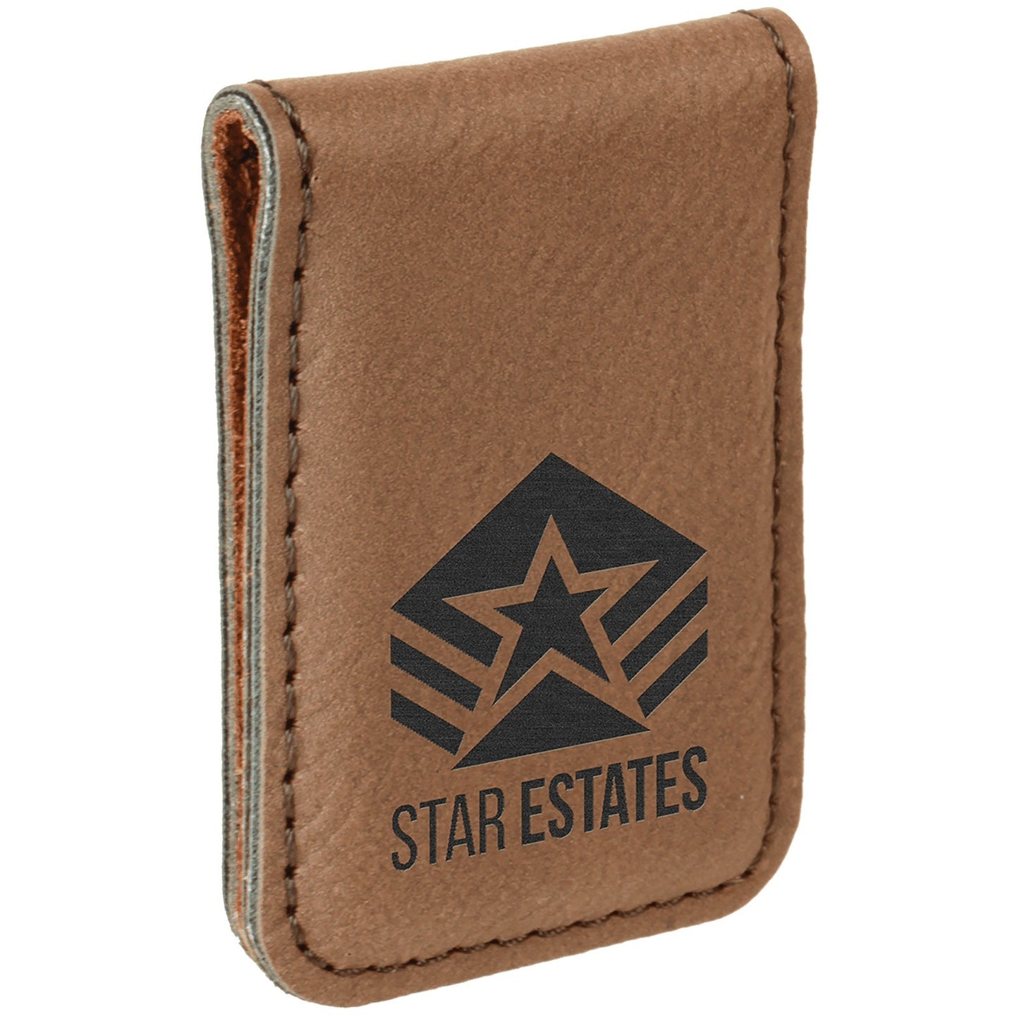 Custom Laserable Leatherette Money Clip
