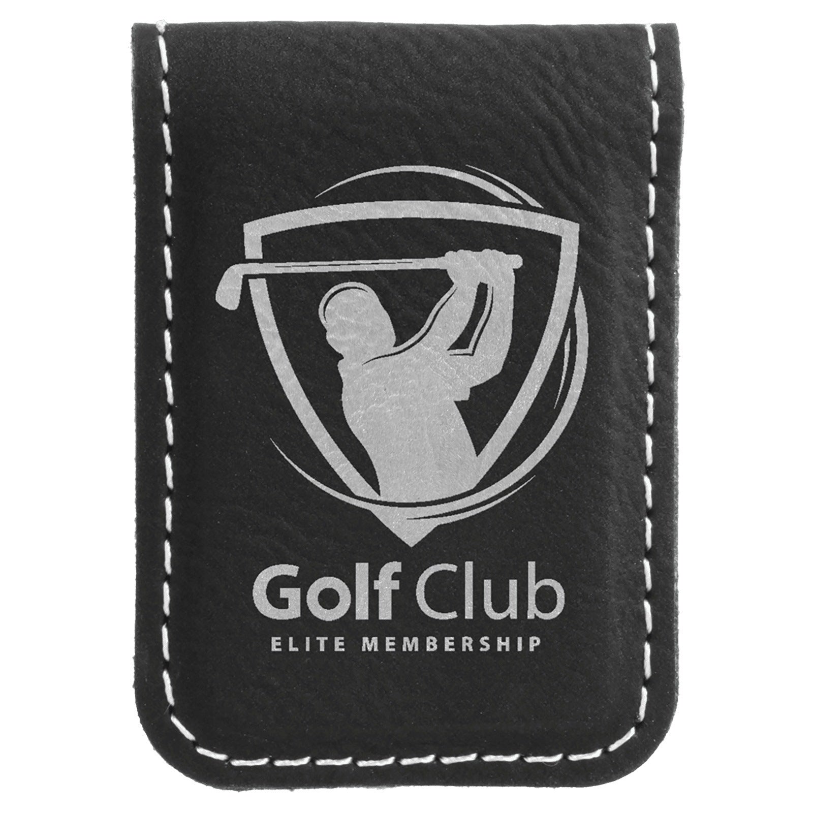 Custom Laserable Leatherette Money Clip