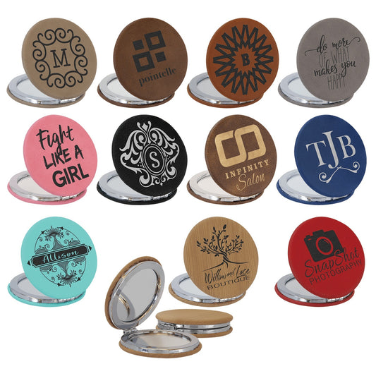 Personalized Compact Mirror, Pocket Mirror, Bridesmaid Gift, Bachelorette Party Favors, Make Up Mirror